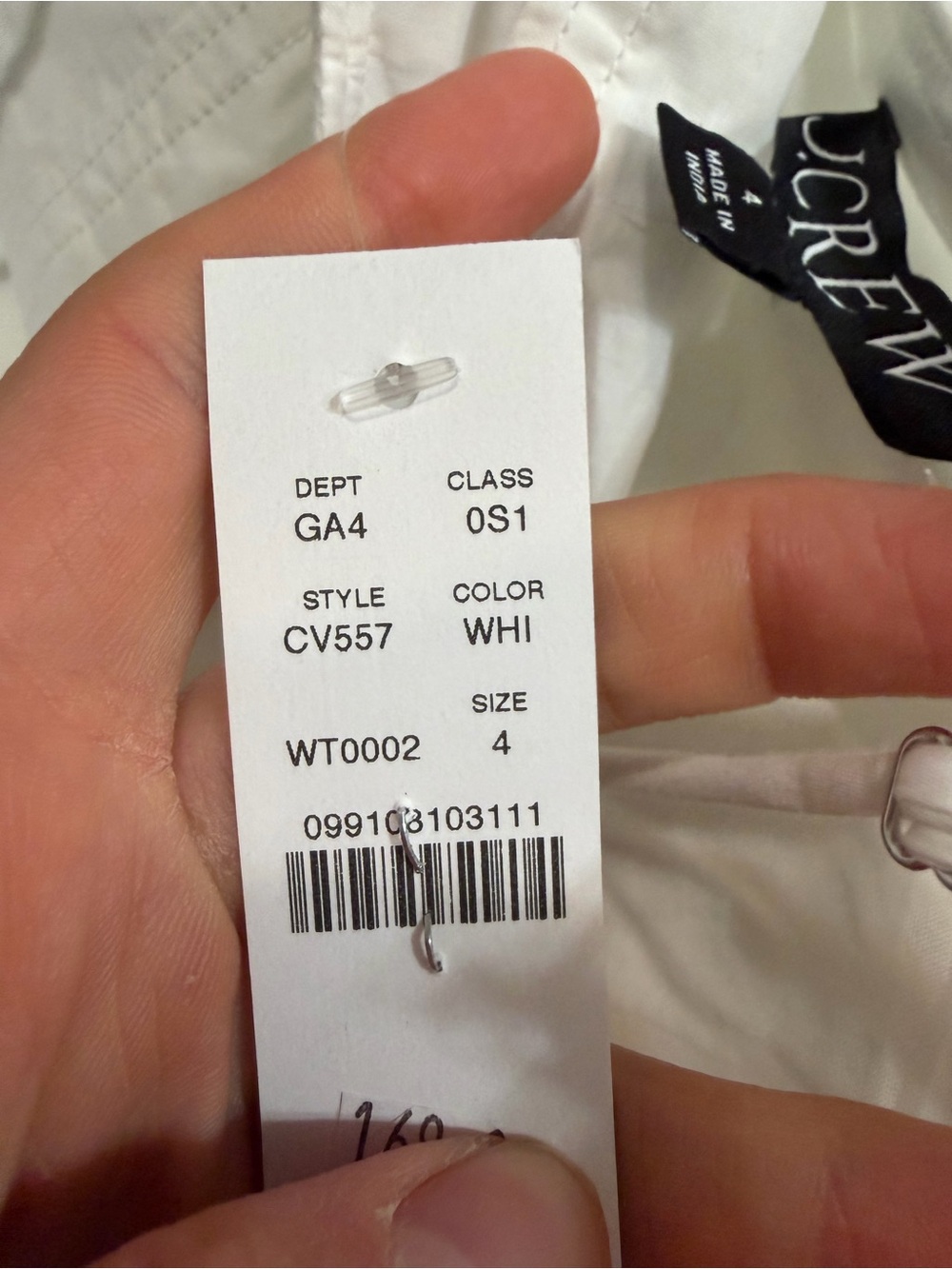 J crew white Empire-waist dress in cotton poplin - Picture 5 of 5